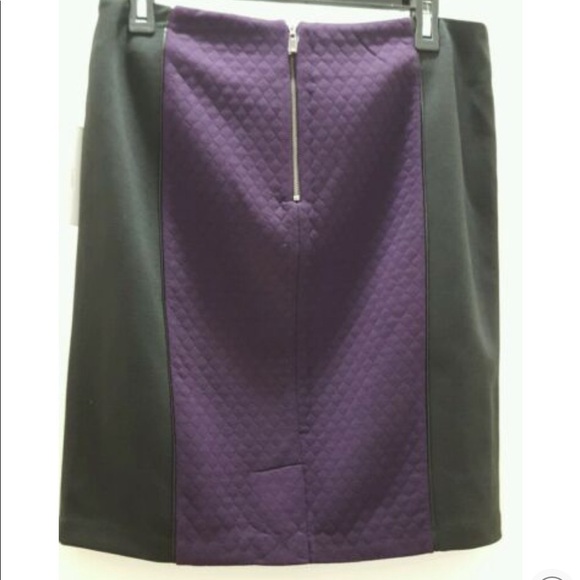 Laundry Blackberry 2 Tone Quilt Stitch skirt - Picture 4 of 12